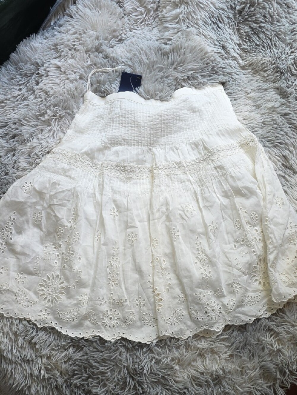 Ralph Lauren White Eyelet Mini Skirt - Picture 2 of 6